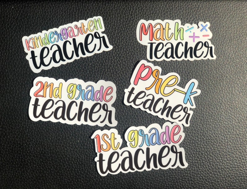 Grade Level Teacher Stickers Teacher Stickers Stickers for Etsy UK