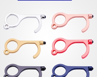 TOUCHLESS DOOR OPENER -No Touch Key, Touch Free Door Opener w/ Stylus Tip - 6 Colors