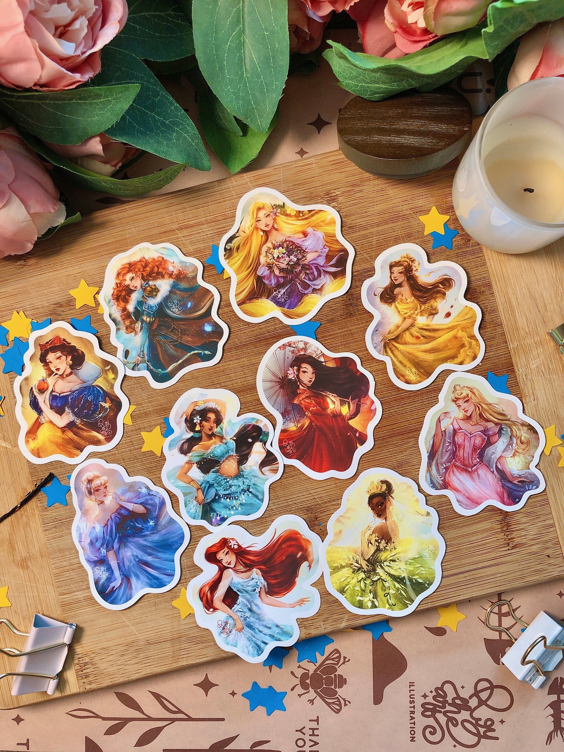 BELLE - DISNEY PRINCESS - Stickers| Roy The Art | Disney Fan Art — Roy ...