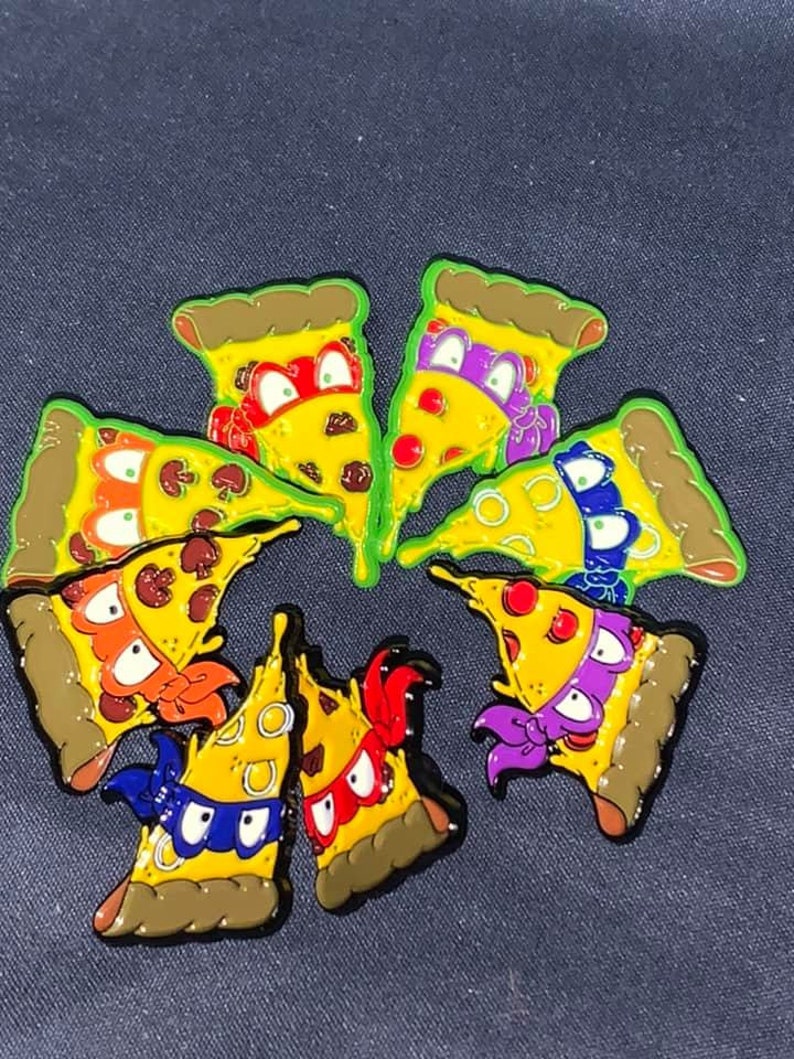 Pizza pals Donatello tmnt enamel pin Ninja turtles Ooze variant Coins