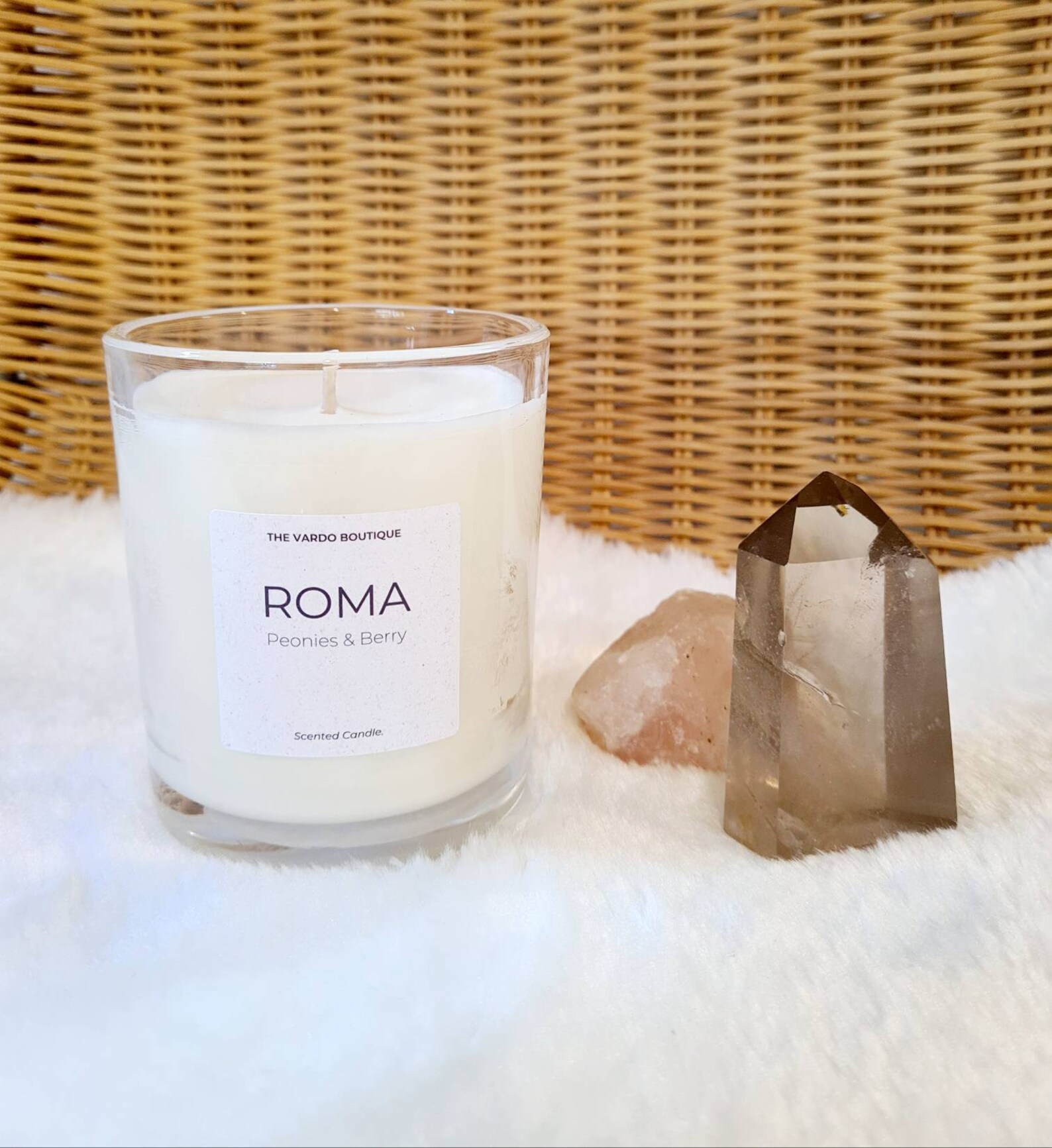 Roma Candle 250g 100 Soy Peonies and Berry Luxury Etsy