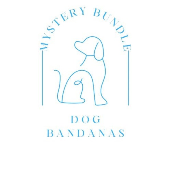 Dog Bandana Mystery Bundle Set Surprise Pet Scarves Curated Dog Accessories Unique Puppy Costume Idea Stylish Pet Fashion Dog Mom Gift Idea