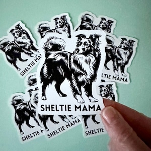 Sheltie Aufkleber: Wasserfester Vinyl-Aufkleber für Sheltie-Liebhaber
