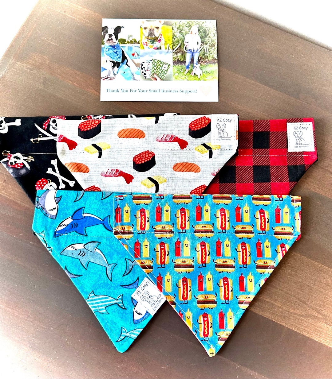 Dog Bandana Pack Build Your Own Pet Bandana Set Discounted Scarf Puppy