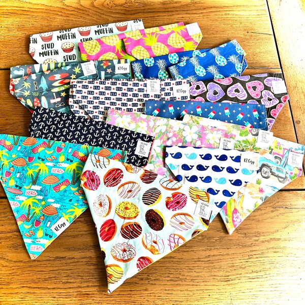 Bandana pour chiot à monter soi-même, cadeau pour chien, bandana pour maman, bandana pour chiot, lot de bandanas pour animal de compagnie, lot de bandanas pour chien, coffret cadeau