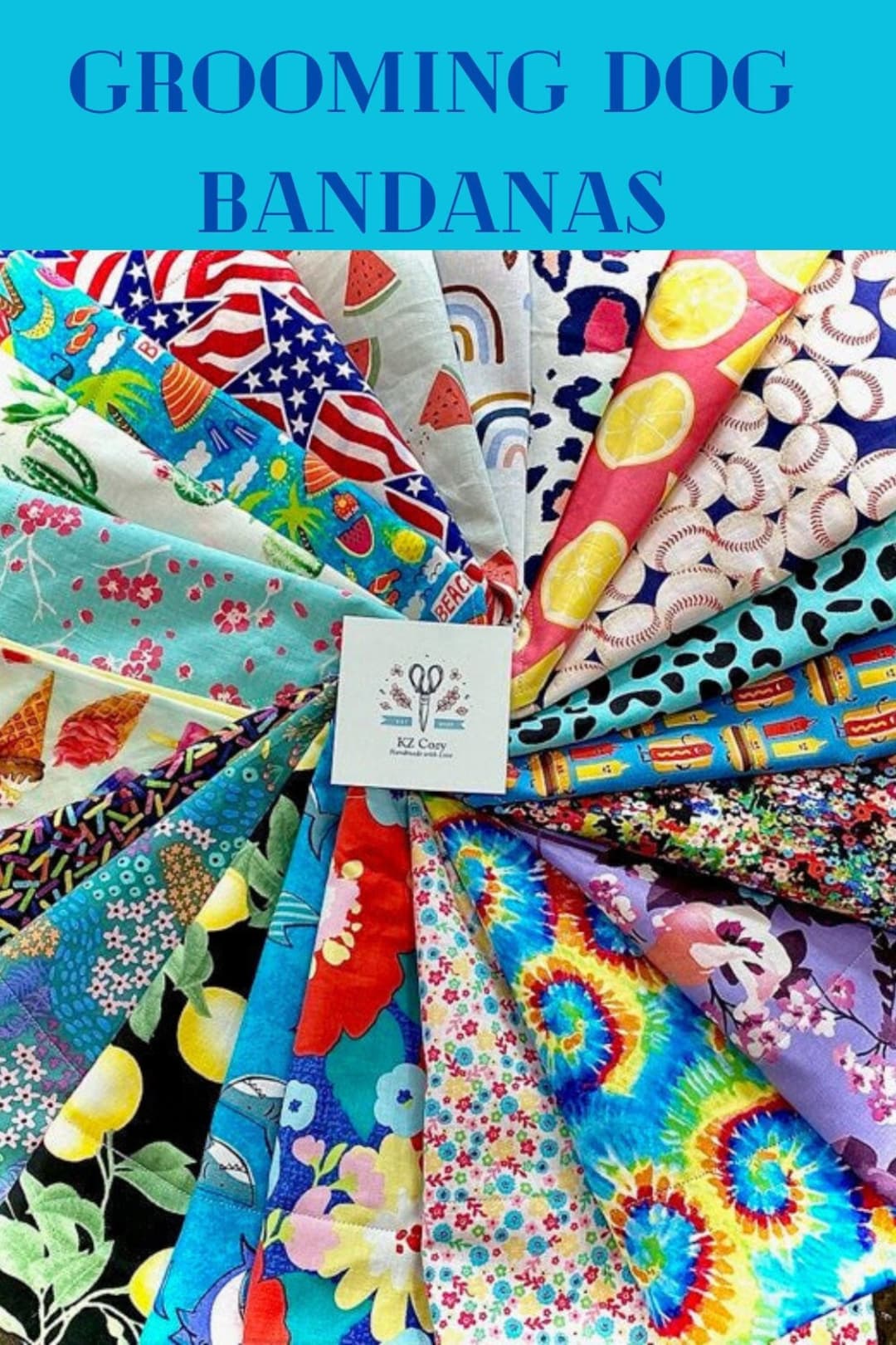 Dog Grooming Bandana Set Pet Groomer Bandana Dog Grooming Business