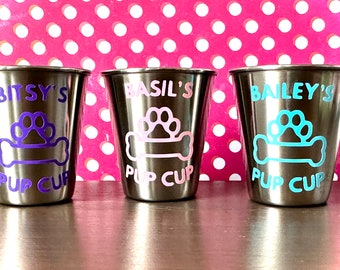 Personalized Pup Cup Unique Dog Gift with Custom Name Reusable & Sustainable Pet-Friendly Great for Puppy 1st Birthday Treat Present Idea