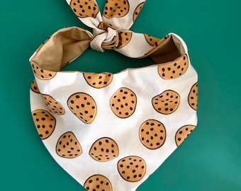 Cookie Dog Bandana Custom Cute Pet Scarf Treat Inspired Design for Puppy Fun Food Theme Accessory Puppy Outfit Gift Idea for Dog Lovers