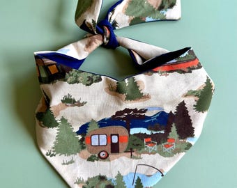 Camping Dog Bandana Outdoor Adventure Pet Scarf Nature Inspired Puppy Accessory Custom Dog Bandana for Hiking Dogs Unique Gift Dog Lovers