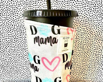 Koffie Gezellig Hond Mama Cadeau Idee voor nieuwe hond Moeder Dierenliefhebber Aanwezig voor ijskoffie Geïsoleerde drankhouder voor koude dranken Uniek cadeau-idee
