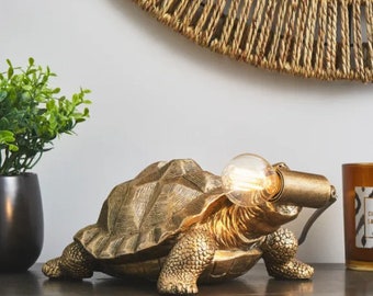 Modern Quirky Elegant Tortoise Table Lamp Limited H28cm W20cm luxury bedroom hallway lamp animal lamp
