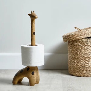 Giraffe Toilet Paper Holder, Toilet Roll Holder, Toilet Paper Storage