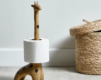 Giraffe Toilet Paper Holder, Toilet Roll Holder, Toilet Paper Storage