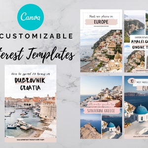 Pinterest Templates Canva | Canva Pinterest | Pinterest Pins | Instant Download | Social Media Planner