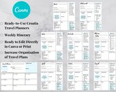 Croatia Travel Templates | Printable Travel Planner | Travel Organizer | Vacation Planner