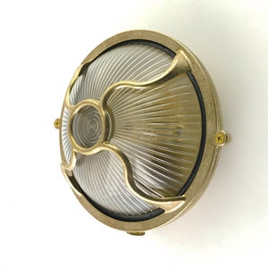 Solid Brass Bulkhead Wall Outdoor Indoor Light Industrial Style DOROTHEA