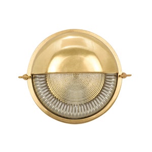 Solid Brass Bulkhead Wall Outdoor Indoor Light Industrial Style ATHANASIA