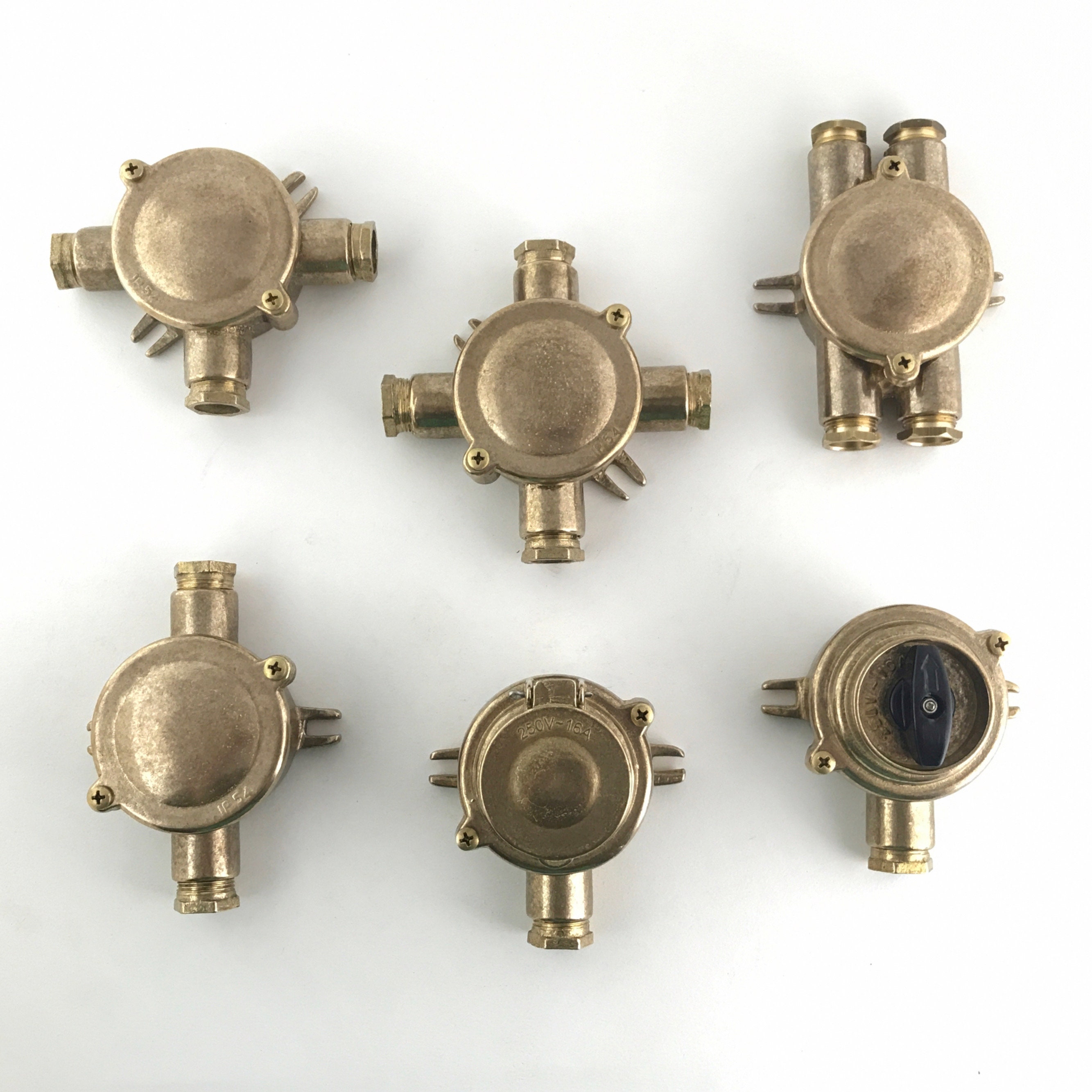 Solid Brass Connection Junction Box Switch Socket Industrial Etsy