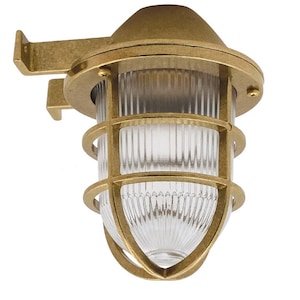 Solid Brass Bulkhead Wall Outdoor Indoor Light Industrial Style GAIA