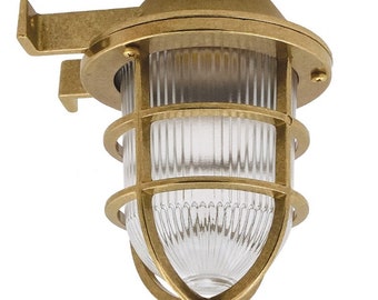 Solid Brass Bulkhead Wall Outdoor Indoor Light Industrial Style GAIA Free Shipping