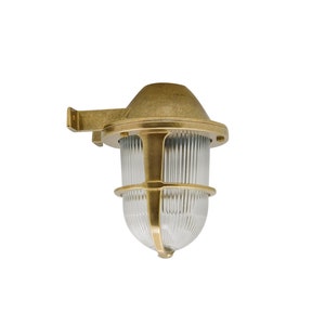 Solid Brass Bulkhead Wall Outdoor Indoor Light Industrial Style GALINI