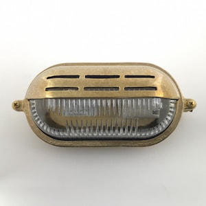 Solid Brass Bulkhead Wall Outdoor Indoor Light Industrial Style ADAMANDIA