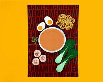 Ramen Noodles Poster for Asian cuisine enthusiast