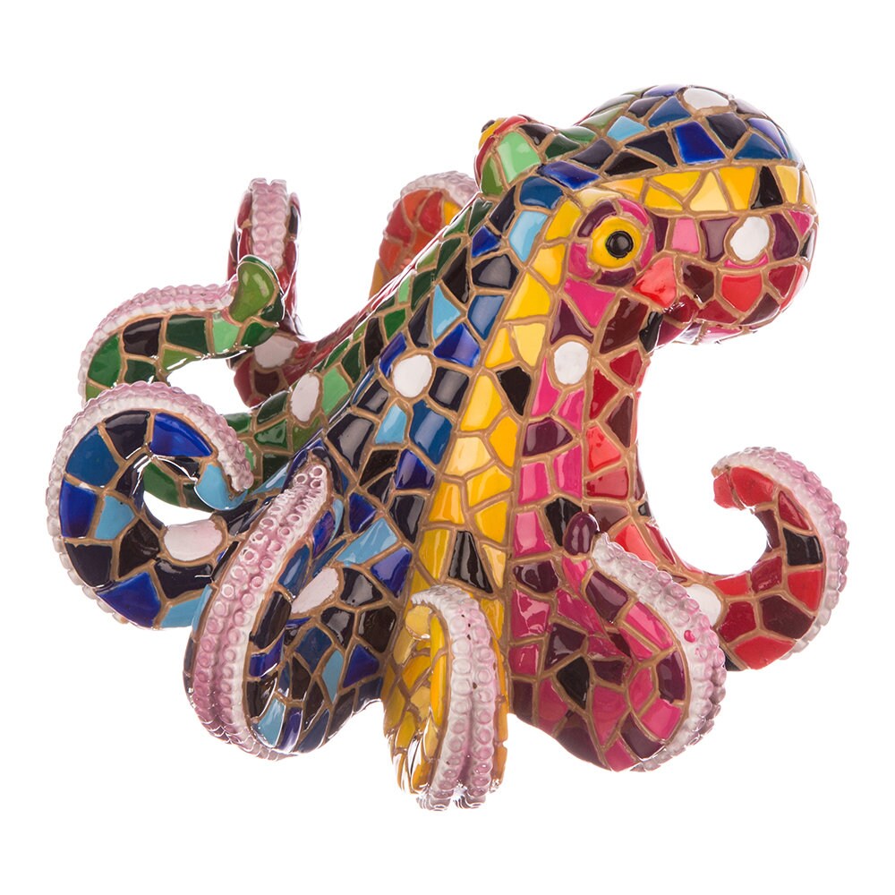 Octopus Decorative Sculpture Size 5 inches. Unique Hand Painted Desig…