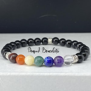 Chakra Crystal Bracelet with 6mm Beads