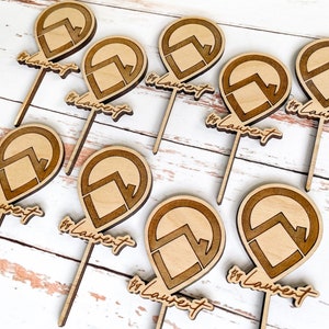 Company Logo Succulent Stakes | Custom Party Favor | Personalized Plant Stakes for Unique Party Favor