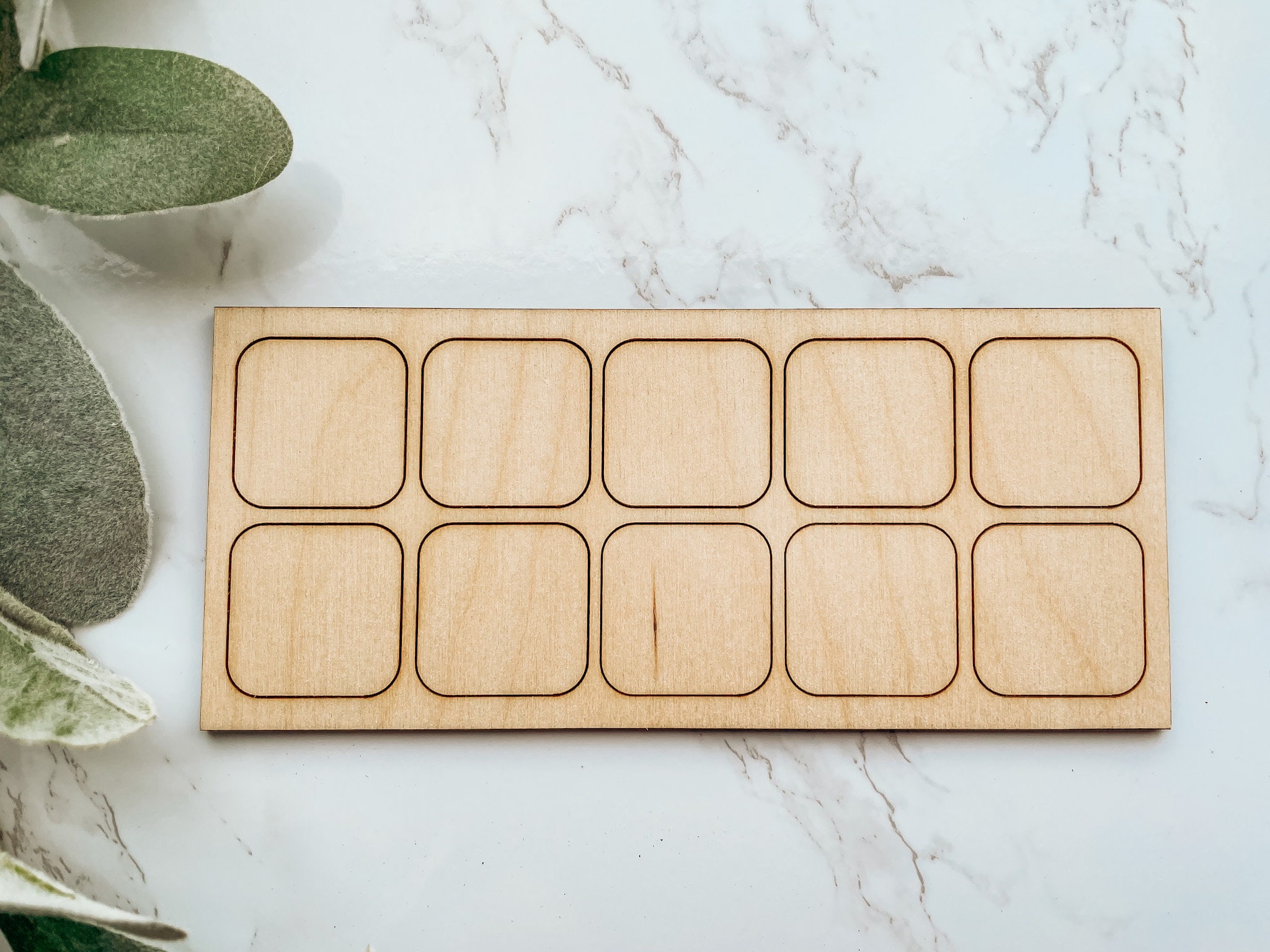 Wooden Ten Frame, Math Board, 10 Frame, Montessori Materials ...