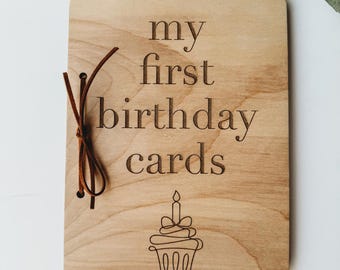 Birthday Card Keeper, Birthday Card Book, Personalized Birthday Card Album, Birthday Card Organizer, Birthday Card Storage, Baby Gift