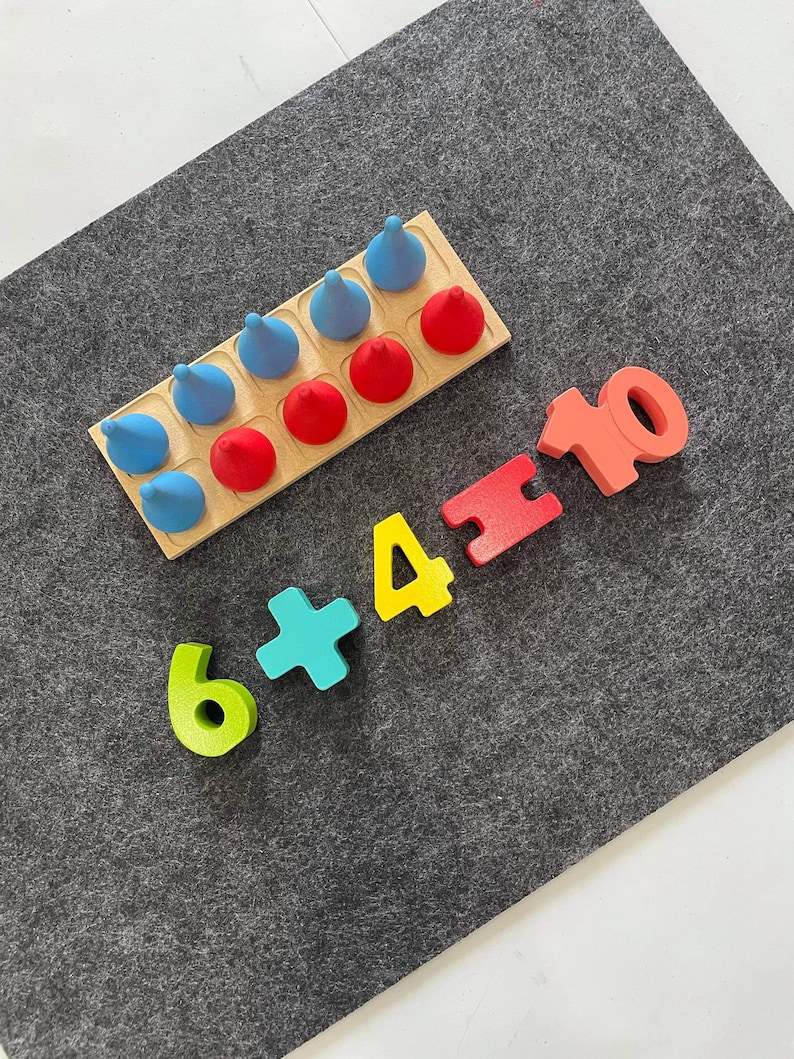 Wooden Ten Frame, Math Board, 10 Frame, Montessori Materials ...