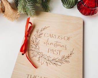 Cards of Christmas Past, Wooden Card Holder, Christmas Card Keepsake