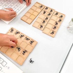 Wooden Ten Frame, Math Board, 10 Frame, Montessori Materials ...