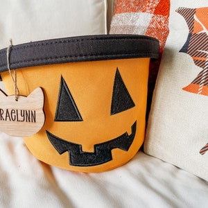 Halloween Basket Name Tags / Boo Basket Tags / Pumpkin Ghost Bat Name Tags / Wooden Name Tags / Fall Name Tags / Halloween Gifts