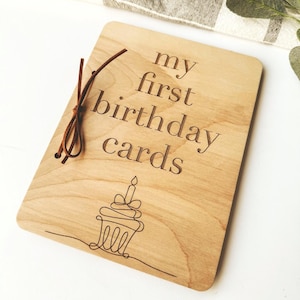 First Birthday Card Holder, Card keepsake holder, Birthday Keesake, Card Keepsake, First Birthday Cards, First Birthday, OUR first birthday