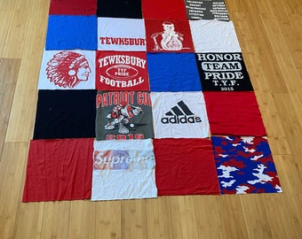 tshirt blanket etsy