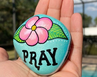 Faith painted rock | Etsy