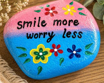 Positive Energy Painted Rock