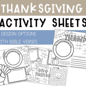 Kids Thanksgiving Placemat | I am Thankful For | Kids Table Thanksgiving | Coloring Sheet | Thanksgiving Activity Sheet