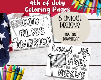 Coloriage du 4 juillet - Coloriage chrétien du 4 juillet