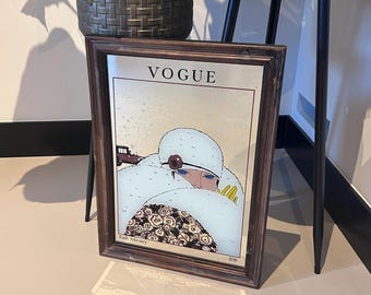 Beautiful Vintage Vogue Art Deco Mirror, Peacock Mirror, Picture
