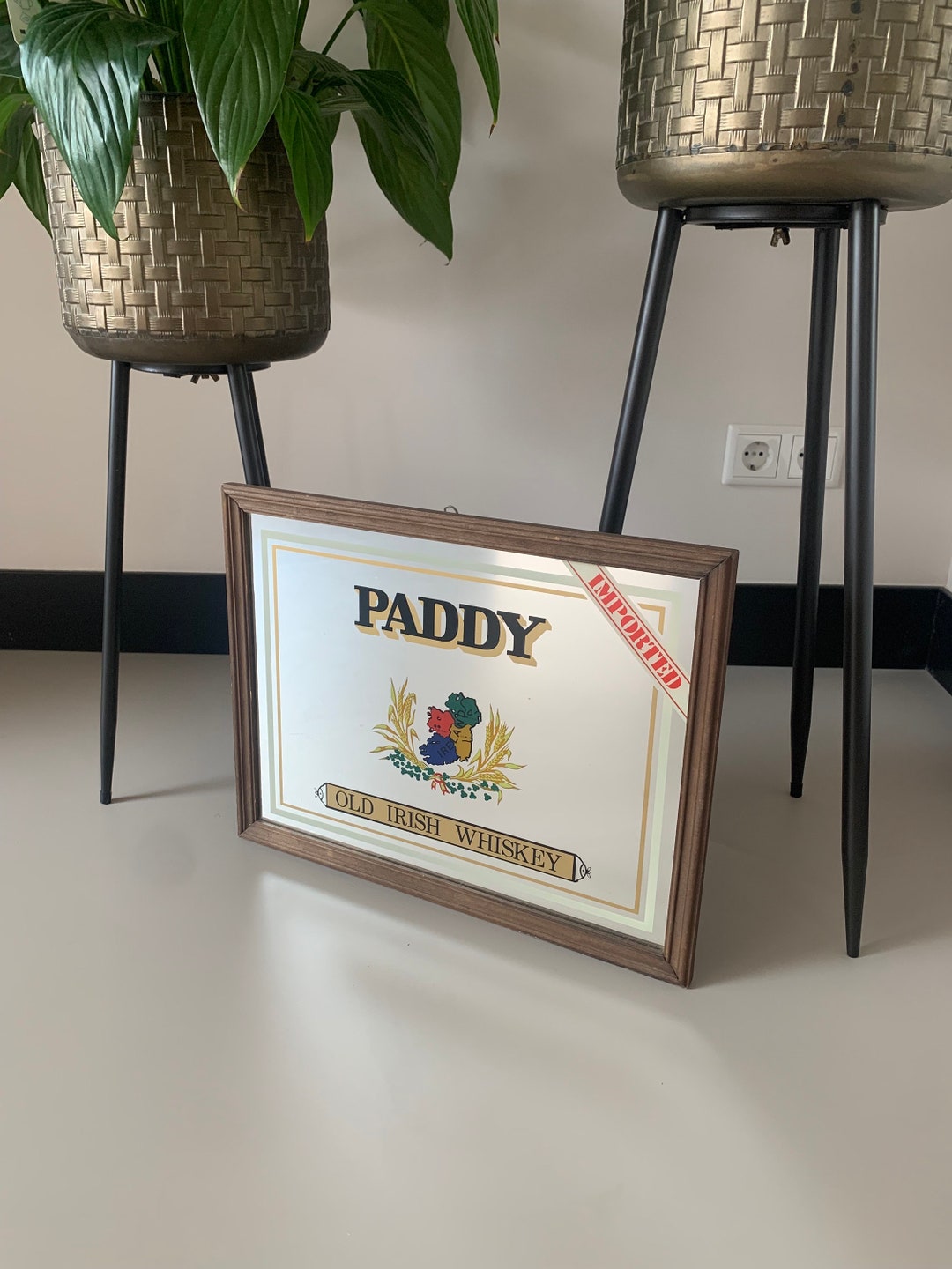 Vintage rare 1960 Paddy Old Irish Whiskey mirror Only 1 on Etsy 日本