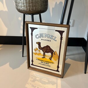 camel cigarettes mirror Cigarette -original Circa 1992 19.5 X 19.5in. Near Mint Condition Free US Shipping! camel cigarettes mirror A small