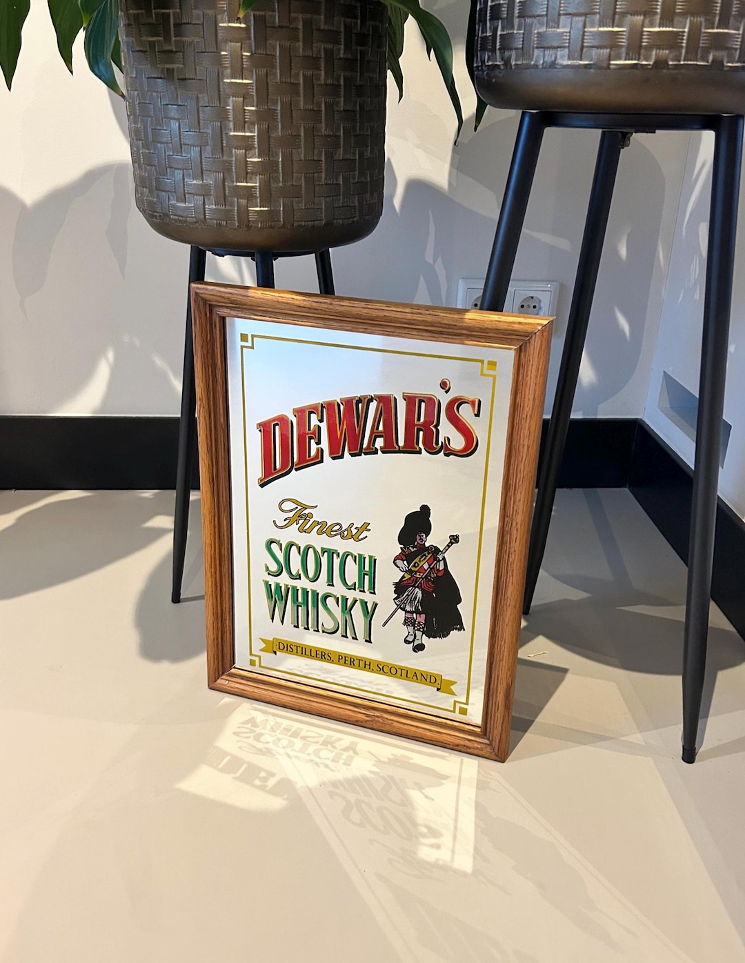 Dewar´s パブミラー ホワイトラベル ミラー ビンテージ