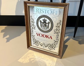 Vintage 1960s Eristoff Vodka Mirror