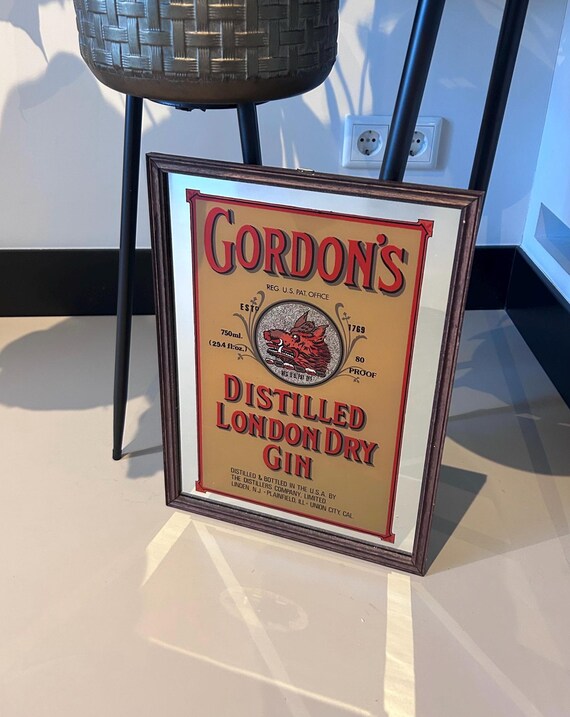 希少！特大！GORDON'S DRY GIN ゴードンズ パブミラー インテリア 希少