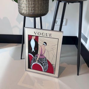 モカタンさん専用vogue ミラー　ヴィンテージ　鏡　アールデコ　アンティーク Vintage Vogue Mirror - Etsy