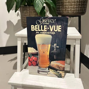 Vintage RARE 1984 Belgium Belle Vue Lambic Beer - Carton Bar Sign